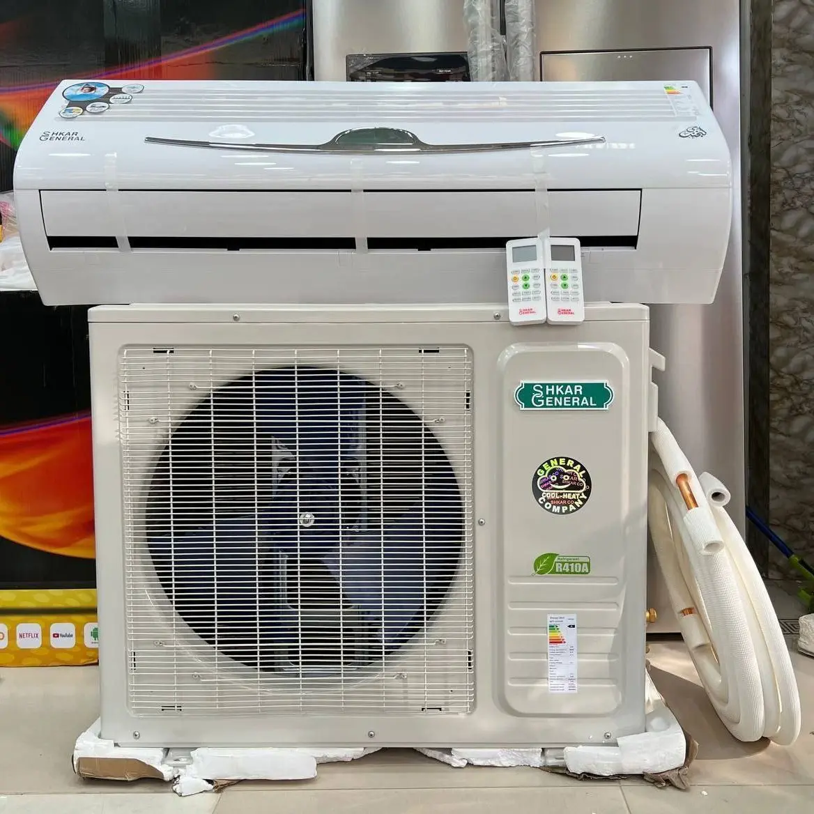 کولر گازی جنرال 24000 طرح لبخند GNR-24GW AA ا DN