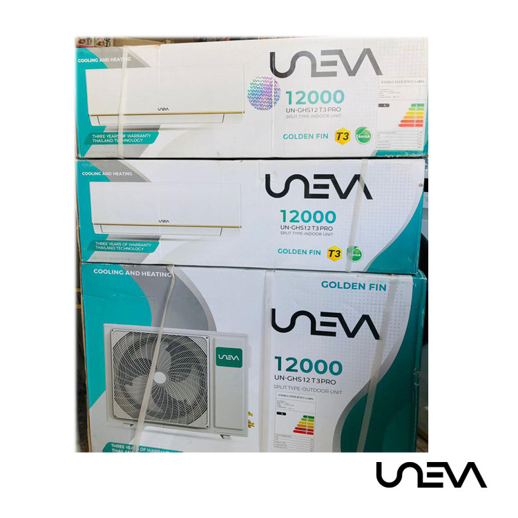 کولر گازی یونیوا ۱۲۰۰۰ پرو (T3)، گاز R410a مدل UN-GHS12 T3 PRO