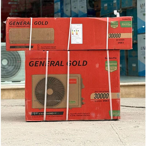 کولر گازی جنرال گلد 30000 اینورتر اسپارک T3 مدل GG-AS30000 SPARK5