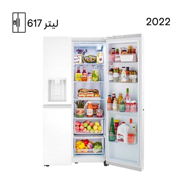 یخچال فریزر ساید بای ساید مدل j267 رنگ سفید