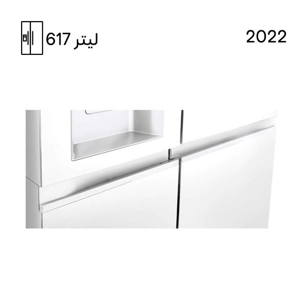 یخچال فریزر ساید بای ساید مدل j267 رنگ سفید