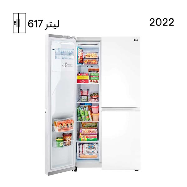 یخچال فریزر ساید بای ساید مدل j267 رنگ سفید
