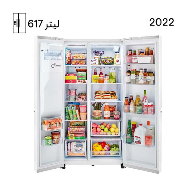 یخچال فریزر ساید بای ساید مدل j267 رنگ سفید