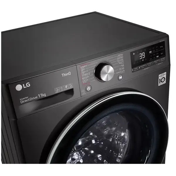 ماشین لباسشویی ال جی مدل R9 ظرفیت ۱۱ کیلوگرم دودی