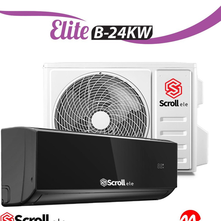 کولر گازی اسکرول 24 هزار مدل Elite B-24KW – پنل مشکی