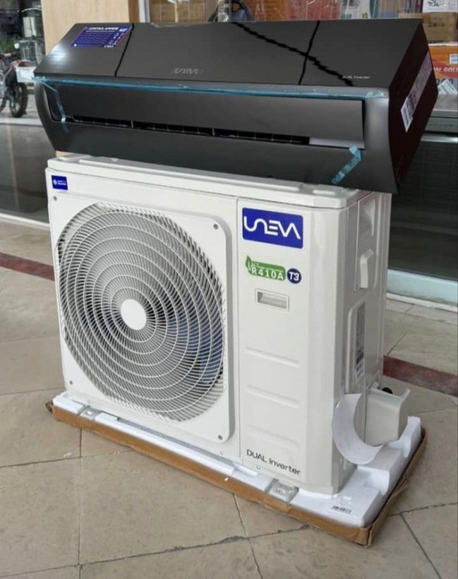 کولر گازی 24000 یونیوا اینورتردار پنل مشکی UN-MS24000VB